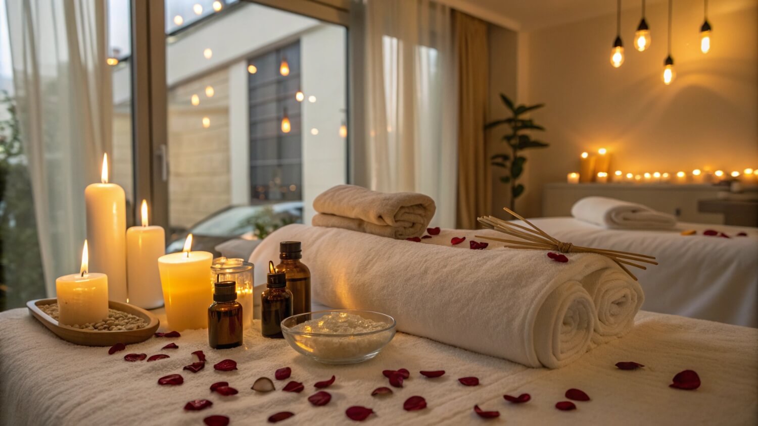 создание атмосферы для массажа с пристрастием